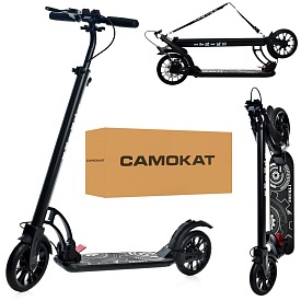 Самокат SR 2-080-B алюм,2колесаПУ200мм,кермо90-110см,підніжка53/36-14см,замок,диск.гальмо,складаний - 1 - smarttoys.com.ua