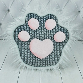 Лапа-антистрес принт (сірий), Копиця арт.00066-68 (28x30x10) - 1 - smarttoys.com.ua