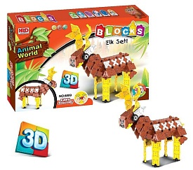 3D-конструктор Animal World - Олень , 287 деталей - 1 - smarttoys.com.ua