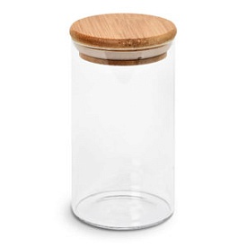Банка з бамбуковою кришкою 350мл 6.5*12см R92818/R10902-12 - 1 - smarttoys.com.ua