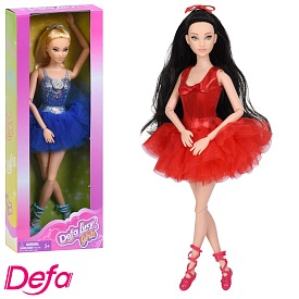 Лялька DEFA 8844-45 балерина, 29см, шарнірна, 2 види, в кор-ці, 12-32-5см - 1 - smarttoys.com.ua
