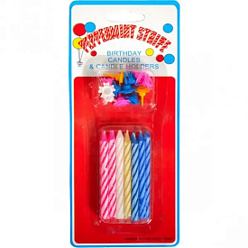 Свічки для торту 12 шт (середні) - 1 - smarttoys.com.ua