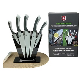 Ножі кухонні на підставці 5пр/наб 35.5*23.5*10.5см R42098 - 1 - smarttoys.com.ua