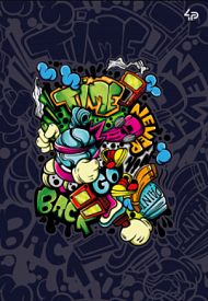 Блокнот TM 4Profi "Graffiti" comics, A5 - 1 - smarttoys.com.ua