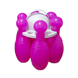 "Кеглі Великі № 2" рожеві  арт. 0282, Набір дитячий, Бамсик - 1 - smarttoys.com.ua