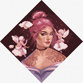 Набір для розпису по номерах. "Маленькі Купідончики" 40х40см - 1 - smarttoys.com.ua