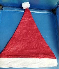 7061 шапка новорічна проста червона *100*12 - 1 - smarttoys.com.ua