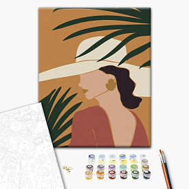 Картина за номерами: Пастельні тропіки: триптих 3 40x50 - 1 - smarttoys.com.ua