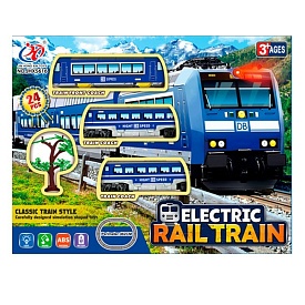 Залізниця JHX5616 локомотив,2 вагони,дерево,дорожні знаки,24дет.,муз.,світло,бат.,кор.,45,5-35,5-6,5 - 1 - smarttoys.com.ua