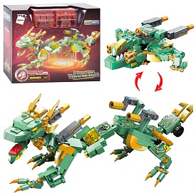 Конструктор Qman 41226 трансформер, динозавр-куб, кор., 24-20-9 см. - 1 - smarttoys.com.ua