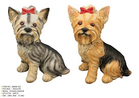 Тварина Q9899-761 собака, йоркширський тер'єр, 2 види, кул., 23-30-14 см. - 1 - smarttoys.com.ua