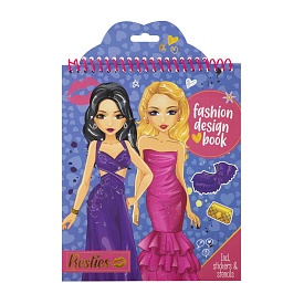 Besties Книга модельєра (синя, 24х20см, 20 аркушів), арт. 961004 - 1 - smarttoys.com.ua