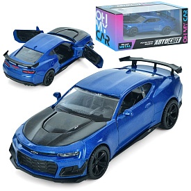 Машина AS-3020 (24шт) АвтоСвіт, 1:39, 2018 Chevrolet Camaro ZL1, метал, інерц, 12см, відчиняются двері, гумові колеса, в кор-ці, 16-7-6,5см - 1 - smarttoys.com.ua
