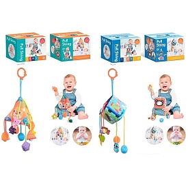 Підвіска м'яка 66558-66559 на ліжко/на коляску, дзеркало, пискавка, прорізувач,брязкальце,2види,кор. - 1 - smarttoys.com.ua