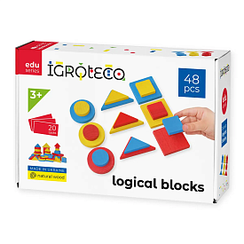 Гра розвивальна "Логічні блоки Дьєнеша" 48 шт - 1 - smarttoys.com.ua