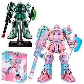 Конструктор BB806-BB807 робот, 1730 дет.,2 види, світло, бат.(табл.), кор., 32-42,5-9,5 см. - 1 - smarttoys.com.ua