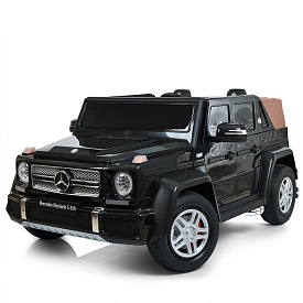 Джип M 6150AL-2(24V) 1*24V200W, 1*24V10AH, гумові колеса, BLUETOOTH, USB, шкіра, світло, чорний. - 1 - smarttoys.com.ua