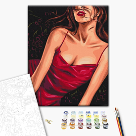 Картина за номерами: Спокусливий червоний © Alla Berezovska 40х50 - 1 - smarttoys.com.ua