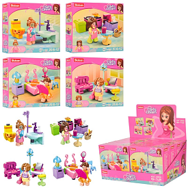 Конструктор SLUBAN M38-B0800 "Girls Dream": кімната, від 42дет., кор., 8шт.(4в) в диспл.,29-15-19см. - 1 - smarttoys.com.ua