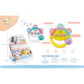 Брязкальце QF366-032 муз., світло, бат., 8шт. (2кольори) в диспл., 27-18-18см. - 1 - smarttoys.com.ua