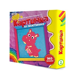 Картинка з пластиліну "Бегемот" "(рос.), в кор-ці 25см-25см-5 см - 1 - smarttoys.com.ua