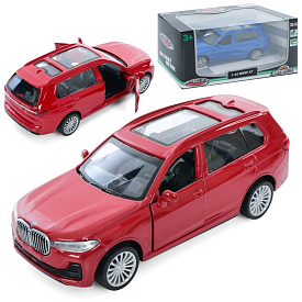 Джип AS-3060 АвтоСвіт, 1:44,BMW X7, мет.,інерц.,відчин. двері,гум.колеса,2кольори,кор.,14,5-7-6,5см. - 1 - smarttoys.com.ua