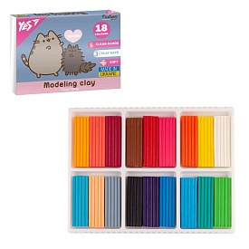 Пластилін Yes, 18 кол., 360г "Pusheen" - 1 - smarttoys.com.ua