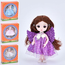 Лялька B184-7 фея, з крилами, шарнірна, 4 види, кор., 18,5-20-6 см. - 1 - smarttoys.com.ua