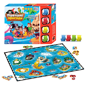 Настільна гра "Піратські пригоди" 90177 (24/2) "4FUN Game Club", в коробці - 1 - smarttoys.com.ua
