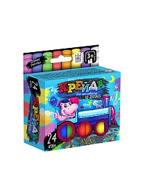 Крейда кольорова серії "Крейда для малювання на асфальті" тонкі 24 шт. - 1 - smarttoys.com.ua