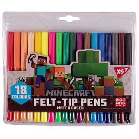 Фломастери Yes 18 кольорів "Minecraft" - 1 - smarttoys.com.ua