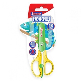 Ножиці 1 Вересня 13 см у пласт.чохлі "Zoo Land" з зворот.механ. - 1 - smarttoys.com.ua