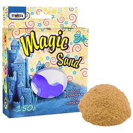 Magic sand класичний, з формочкою 0,150 кг, у кор-ці 14см-11см-3,2см - 1 - smarttoys.com.ua
