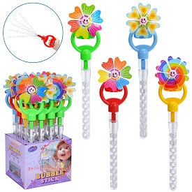 Мильні бульбашки 103B меч, кришка-смайл/вітряк, 16 шт. (4 кольори) в диспл., 24,5-44-19 см. - 1 - smarttoys.com.ua