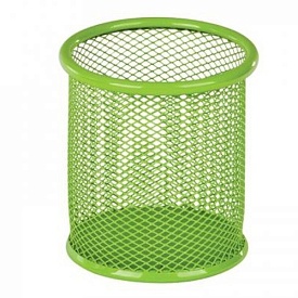 Підставка для ручок кругла 90х90х100мм, металева, салатовий - 1 - smarttoys.com.ua