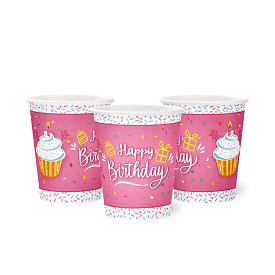 Набір стаканчиків "Happy Birthday" кексик 10 шт - 1 - smarttoys.com.ua