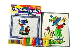 Набір для творчості 6006 "Дівчинка з собачкою", в кор-ке30см-28,5 см-1,7 см - 1 - smarttoys.com.ua