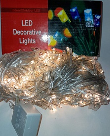 Гірлянда №NC127-400-Н проз.5шнур.8функ.320-400LED ламп жовтого кольору 21м 220v в кор. - 1 - smarttoys.com.ua