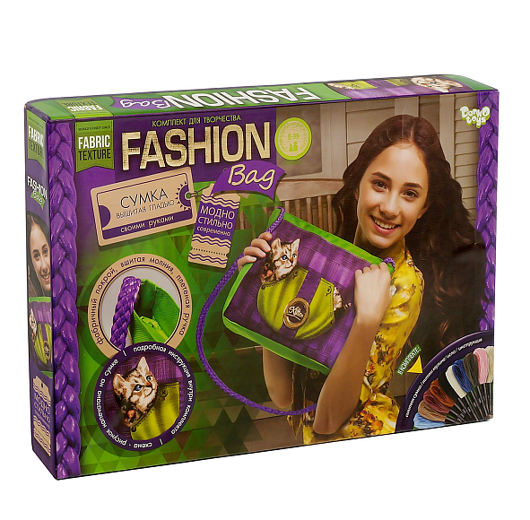 Вишивка-сумка гладдю "Fashion Bag" FBG-01-03,04,05 (6) "Danko Toys" - 2 - smarttoys.com.ua