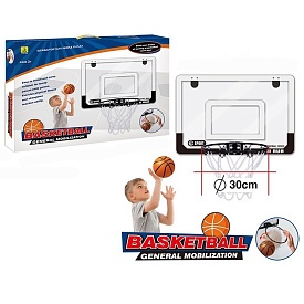 Баскетбольне кільце MR 1524 щит (пласт.), кільце (мет.), сітка, м'яч, насос, кор., 59-42-7,5 см.  - 1 - smarttoys.com.ua