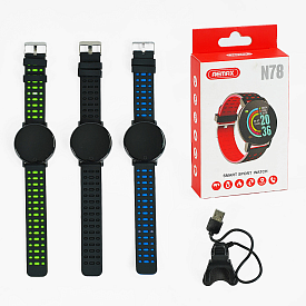 Годинник C 64785 (200) Bluetooth 4.0, кольоровий дисплей 1.44", повідомлення, кроки, будильник, спорт, серцебиття, музика, в коробці - 1 - smarttoys.com.ua