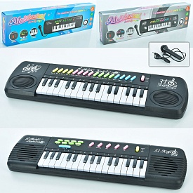Синтезатор 311B-3128B 31клавіша, 16 мелодій, мікрофон, запис, USB, 2 види, бат., кор., 48-13-4,5 см. - 1 - smarttoys.com.ua