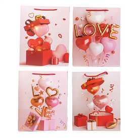 Пакет подарунковий DV-2157 L,"Кульки Love" , 4 дизайни, 210 г, 31x40x12см - 1 - smarttoys.com.ua