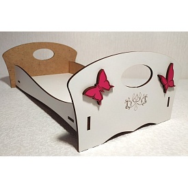 Ліжко велике 1 (біле) - 2 - smarttoys.com.ua