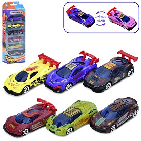 Машина 1021-20 метал, набір 6шт., міняє колір, кор., 12-30-4 см. - 1 - smarttoys.com.ua