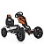 Карт 1504-2-7 мет., педальний, ручне гальмо, цеп. передача, регул. сидіння, помаранчево-чорний. - 1 - smarttoys.com.ua