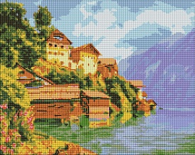 Набір з алмазною мозаїкою "Затишна затока" 40х50см - 1 - smarttoys.com.ua