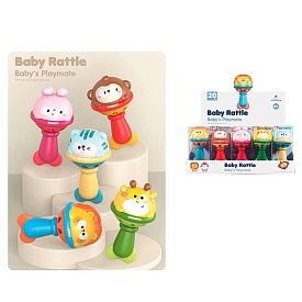 Брязкальце 1165 тварина, 12см, прорізувач,слюда, 20шт(5вид.) в диспл., 33,5-15-27см - 1 - smarttoys.com.ua