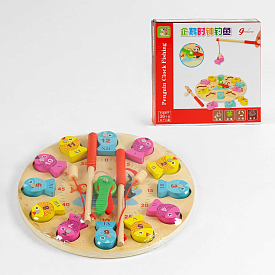 Дошка логічна C 62348 (60) з годинником та магнітною риболовлею, в коробці - 1 - smarttoys.com.ua