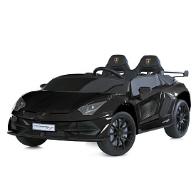 Машина M 6026EBLRS-2(24V) 2,4Gрадіок.,2*12V9AH,4*45W,MP3,USB,TF,BT,EVA,шкіра,муз.,світло,фарб.чорний - 1 - smarttoys.com.ua